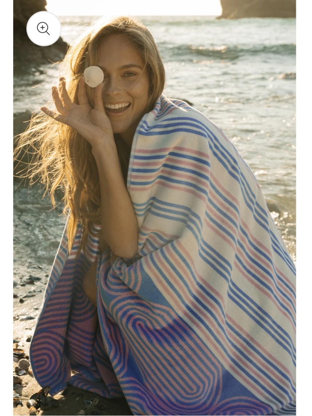 Ruby mint beach towel